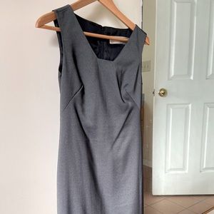 Maxmara silver grey midi dress